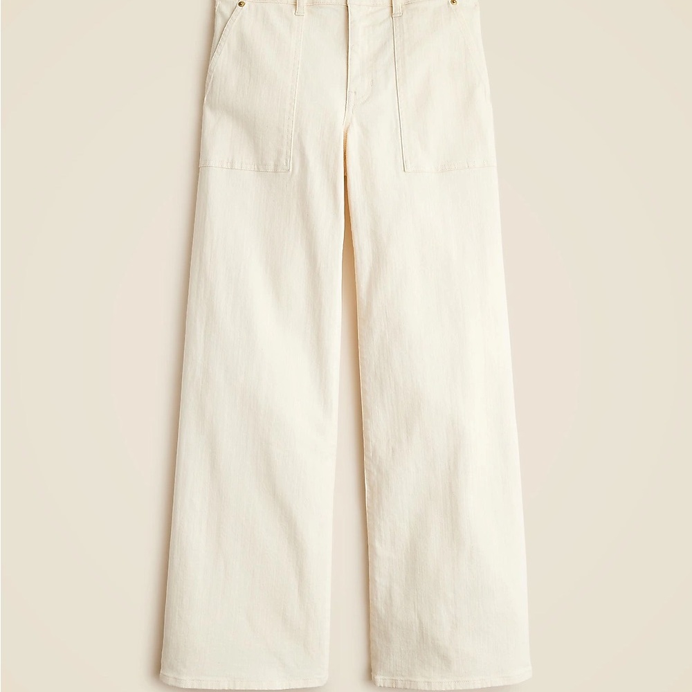 NWT J. Crew Petite Camp Pocket Wide Leg Jean